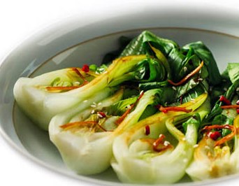 Bok choy con aglio